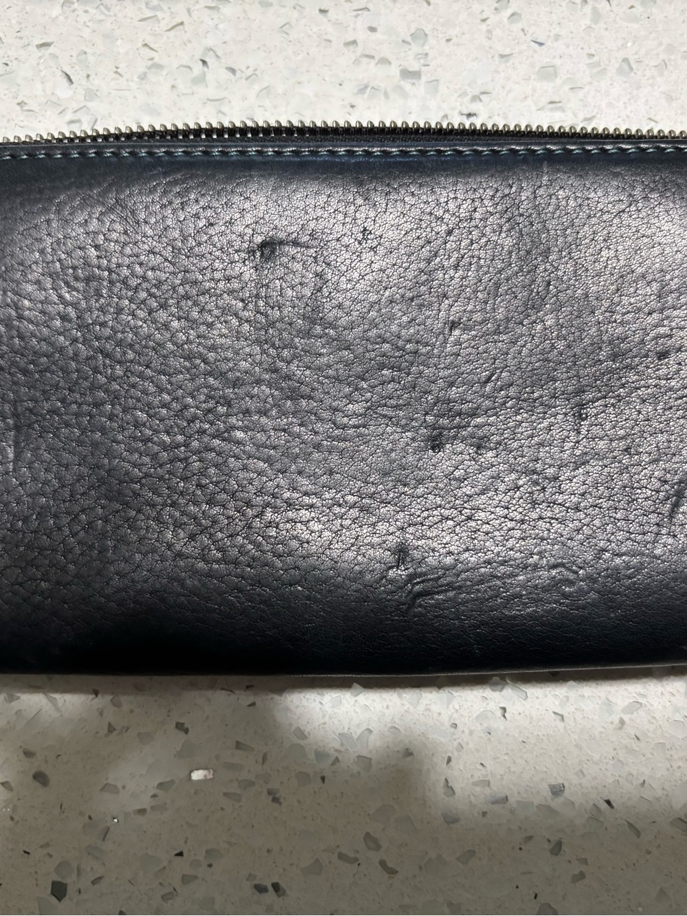 Coach Black Pebbled Leather Men's Wallet with Silver-Tone Snap - Picture 3 of 6